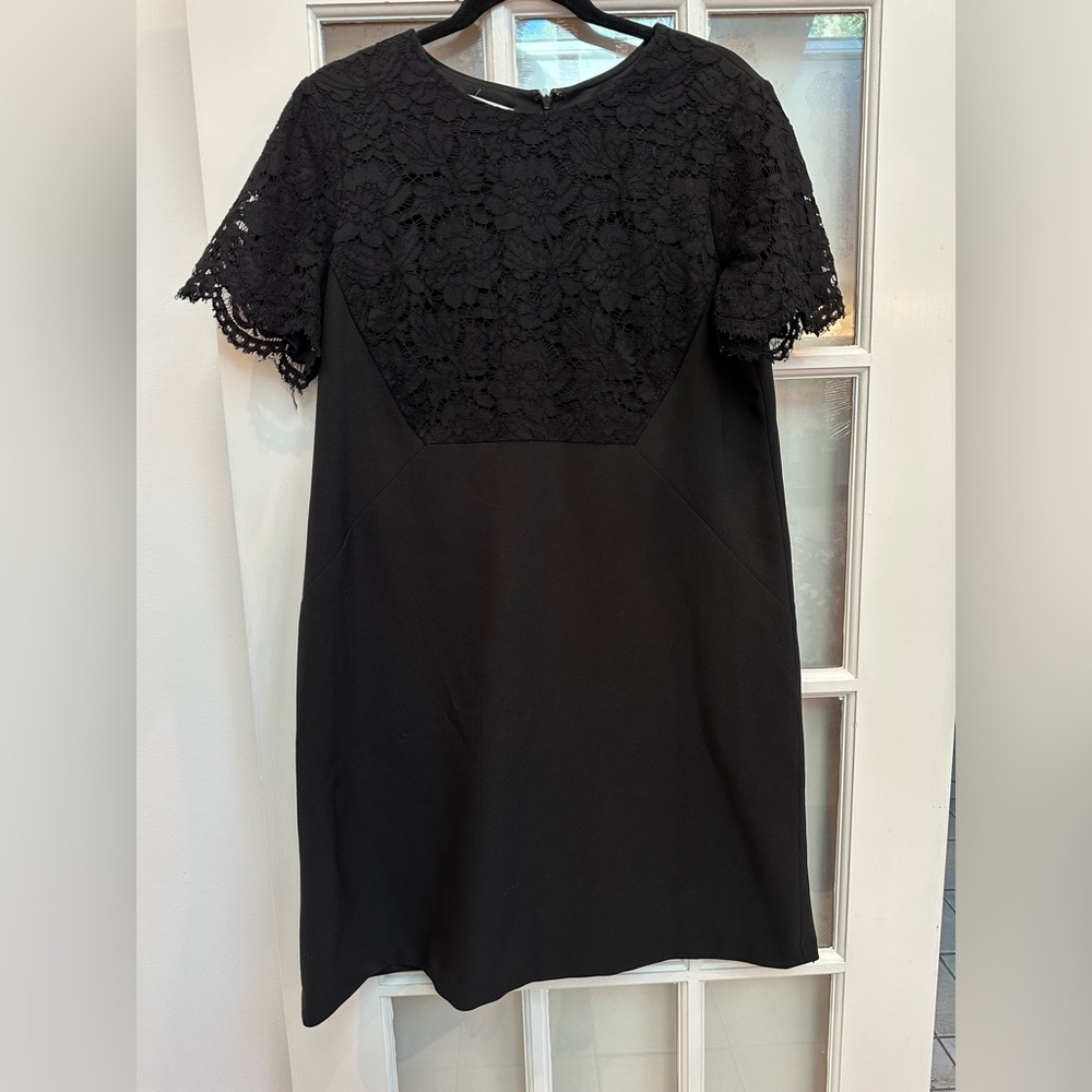 Maggy London Classic Elegant Timeless Black Lace Midi Dress Women’s Size 14 L XL